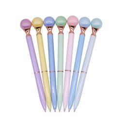 Pens 40 Pcs Big pearl Metal Ballpoint pen Creative Cute Ballpoint pen Tip thickness 0.7mm For Student Office Business Gifts Girl gift