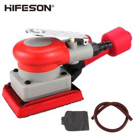 Polijsters HIFESON Air Sander Pneumatic Car Grinder Polisher Vacuuming Sanding Tool Grinding Machine 75*100mm Car assessoires