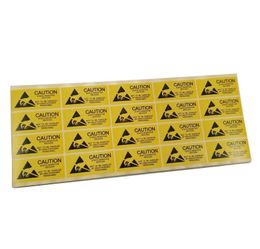 Stickers 1000pcs/lot Adhesive Antistatic ESD CAUTION Stickers Antistatic Warning Label Seal Mark For Sensitive Electronics Packing Label