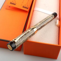 Pens Jinhao 100 Centennial Resin Fountain Pen Iridium F/M/Bent Nib with Converter Golden Clip Business Office Writing Pen