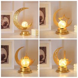 Lights Star Mubarak Ramadan Decoration for Home Islamic Muslim EID Gifts Moon Lamp Decor Bedroom Night Light HKD230628