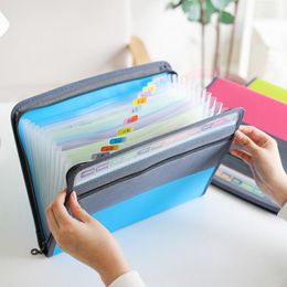 File A4 folder multilayer student test paper storage zipper storage bag classification largecapacity 13layer organ bag file bag