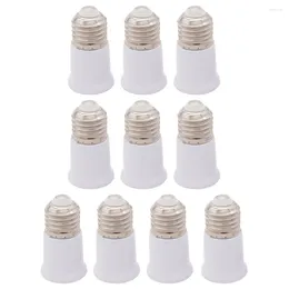 Lamp Holders 10pcs LED Bulb Converter E27 To Conversion Adapter Socket