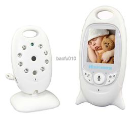 VB601 2.4Ghz Video Baby Monitors Wireless 2.0 Inch LCD Screen 2 Way Talk IR Night Vision Temperature Security Camera 8 Lullabies L230619