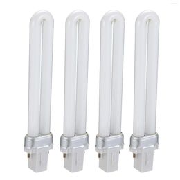 Nail Dryers 4pcs UV LED Lamp Tube Light Bulb 9W Curing Replacement Double Source For Art Dryer