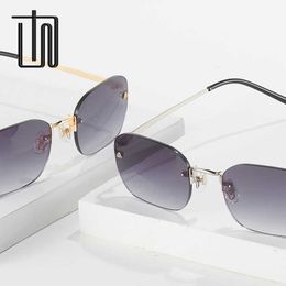 Brand sunglasses New Metal Round Frame 2A459 Personalized Versatile Fashion Sunglasses Women