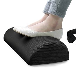 Pillow Semicircle Foot Rest Pad Slow Rebound Leg Pad Office Ottoman Pregnant Woman Side Sleeping Knee Pillow Footrest Massage Support 230627