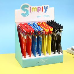 Pencils Cartoon Student Children Replaceable Refill No Ink Eternal Pencil 48cps Per Box Stationery School Supplies Doll Ornaments