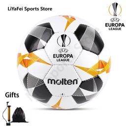 Balls Molten Size 4 Futsal Footballs European Cup Match Standard Soccer Balls Hand Stitched Indoor Outdoor Football Free Gifts 230627