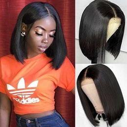 Natural Looking Bob Wig for Black Women Lace Front Wig Natural Hairline Short Wig Daily Use Middle Part Bob Wig