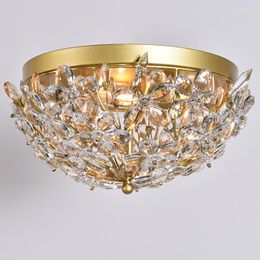 Ceiling Lights Modern Round Light Luxury Crystal Lamp Simple Restaurant Bedroom Room