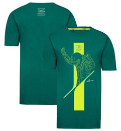Men's T-shirts 2023 F1 Driver Racing T-shirt New Formula 1 Team Celebratory T-shirt Summer Mens and Womens Extreme Sports Jersey Tops T-shirt P6p1