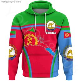 Men's Hoodies Sweatshirts African region autumn and winter new clothing men's casual loose hoodie sweater print Eritrea flag hoodie T23628