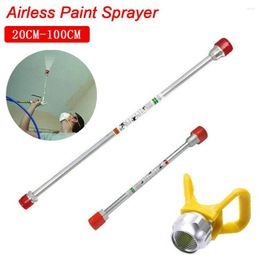 Watering Equipments US Airless Paint Sprayer Base Tip Extension Pole Rod 20 30 50 75cm 100cm Fluid Atomizing Non-Friable Nozzle Bar Spray