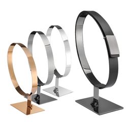 New Boutiques display props Belt display racks Stainless Steel girdle Display holder desktop Leather belt/waistband stand rack