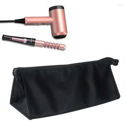 Storage Bags Hair Dryer Travel Case Portable Hairdryer Bag Organiser Protective Double Layer Black Carrying Dustproof Waterproof