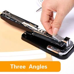 Stapler Deli Stapler 360 Degree Rotatable HeavyDuty Staplers Standard Middle Seam Stapler Stapling 25 Sheets Laborsaving Bookbinding