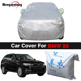 Covers Full Car For BMW X5 20002022 Outdoor AntiUV Sun Shade Rain Snow Wind Protection SUV Cover All Weather SuitableHKD230628