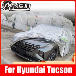 Full Covers Rain Frost Snow Dust Waterproof Protection Exterior Car Cover Anti UV Accessories For HYUNDAI Tucson 2021 NX4HKD230628
