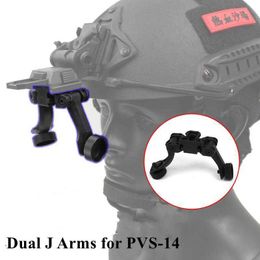 Telescope Binoculars Dual J Arms PVS-14 Night Vision Goggs Glasses Nylon Adjustab Detachab Capatib with L4G24 L4G19 NS39 AKA2 Helmet Mount HKD230627