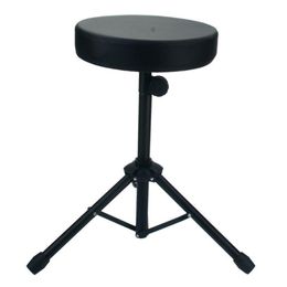 Heavy Duty Drum Throne Seat Stool Chair Black Padded Round Percussion Stand