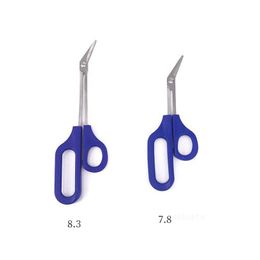 Scissors Long Reach Easy Grip Toe Nail Toenail Scissor Trimmer For Disabled Cutter Clipper Pedicure Trim Tool 21Cm/17Cm Lt151 Drop D Dhtuw