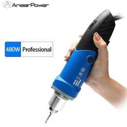 Electric Drill 480W Mini Variable Speed Dremel Engraving Polishing Machine Wood Carving Rotary Tool Milling Cutter Rasp File Etc 230626