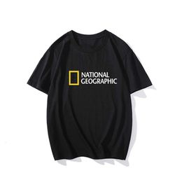 Men's TShirts National Geographics Summer Cotton Highquality Short Sleeve T Shirt Street Fashion Unisex Oversized Tshirt Loose 230627