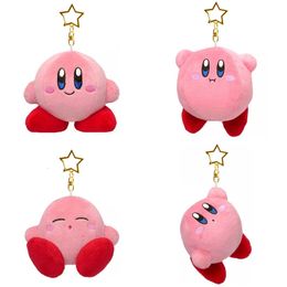 Plush Dolls Star Kirby Plush Toys Game Cartoon Kirby Plush Doll Pendant Kawaii Anime Soft Stuffed Keychain Birthday Gift For Children Girls 230627