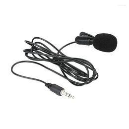 Microphones 3.5mm Lavalier Microphone Hands-Free Mini Wired Collar Clip Mic For YouTube Video Conference Vlogging