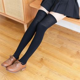 Women Socks Autumn And Winter Plain Wool Knee Women's Thigh Warm Long Tube Japanese Soft