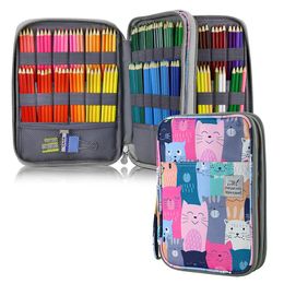 Bags 192hole Colour pencil bag painting sketch Watercolour pen gel pen curtain art special Colour lead storage bag kawaii bag