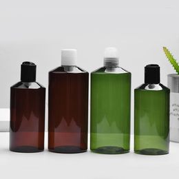 Storage Bottles 12pcs 300ml 500ml Empty Big Shampoo Plastic Containers With Disc Cap Sample Liquid Soap Pet Bottle Press Lid Cosmetic