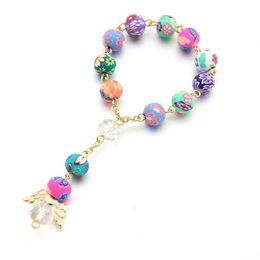 Other Event Party Supplies 10pcs Baby Shower Baptism Gift Bracelet Christening Favour Return Gift Girl Boy Party Favour Cute Giveaway Souvenir 230627