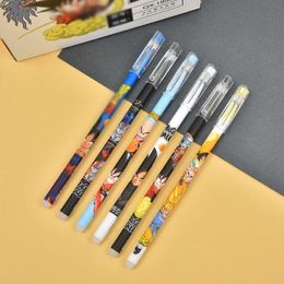 Pens 144 pcs/lot Creative Dragon Erasable Gel Pen Cute 0.5mm Signature Pens Promotional Gift Office School Supplies wholesale