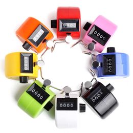 100pcs New 4 Digit Number Hand Held Manual Tally Counter Digital Golf Clicker Training Handy Count Counters