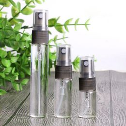 Transparent Spray Bottles 3ml 5ml 10ml Perfume Dispensing Spray Essential Oil Glass Container with Fine Mist Atomizer Oxhuk