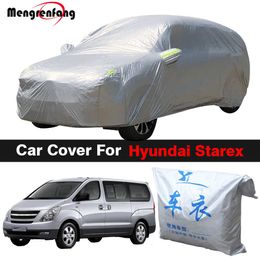 Covers Car MPV Outdoor AntiUV Sun Shade Rain Snow Dust Protection Cover For Hyundai Starex H1 H300 Huiyi i800HKD230628