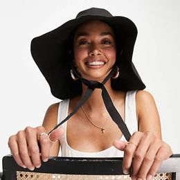 Summer Japanese Tie Bucket Hat for Women Korean Wide Brim Fisherman Caps Foldable Cotton Linen Sunscreen Beach Hat Chic Sun Hat