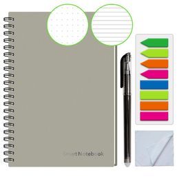 Notebooks A5 Smart Erasable Notebook Spiral Reusable Notebook Drawing Notebooks Campus Notebook with Pen School Stationery Officer Fashion