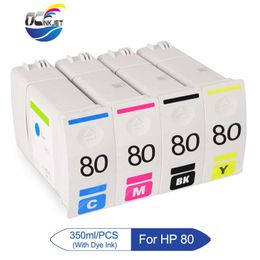 Supplies Ocinkjet For HP 80 Compatible Ink Cartridge For HP Designjet 1050 1050C 1055 1055CM Printer (C4871A C4846A C4847A C4848A)