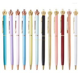 Cute Diamond Crown Ballpoint Pens For School Office Supplies Writing Stat