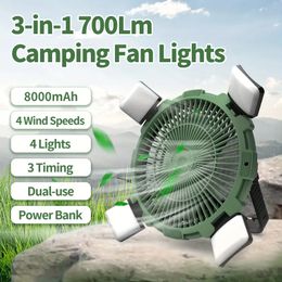 1pc, New Electric Fan, Silent Mini Student Dormitory Rechargeable Small Fan, Outdoor Special Camping Necessary, Portable Hook Small Desktop Fan