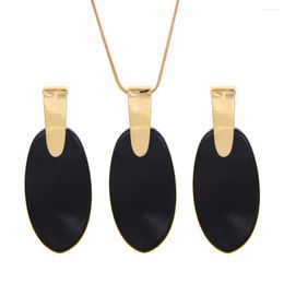 Necklace Earrings Set Wholesale 6 Pcs Lot 2023 Fall YJX Long Pendant Stunning Bold Yet Delicate Oval Drop