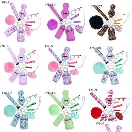 Key Rings Fashion Defence Set Credit Card Pler Pompom Keychains Acrylic Debit Bank Grabber For Long Nail Atm Keychain Cards Clip Dro Dhdjk