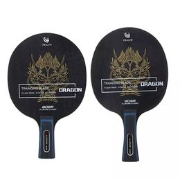 Table Tennis Raquets Carbon Blade Racket Bat Professional Ping Pong 5 Ply Wood 2 Quick Attack Offensive Paddle 230627