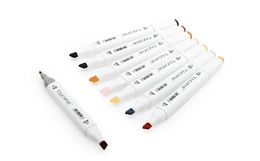 Markers TOUCHFIVE 24 Colours Sketch Skin Tones Marker Pen Artist Double Headed Alcohol Based Manga Art Markers brush pen