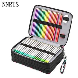 Bags Colourful Portable Pencil Case Holder 200 Slot Waterproof Large Capacity PU Leather Pencil Bag Box Student Gifts Art Supplies