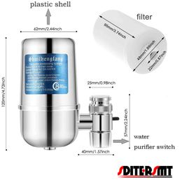 Shavers Tap Water Mini Faucet Water Purifier for Washable Ceramics Filter in Addition to Rust,in Addition to Bacteria