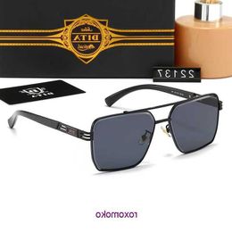 Dita men and women's sunglasses fashion casual oval metal frame street photo 22137 247V